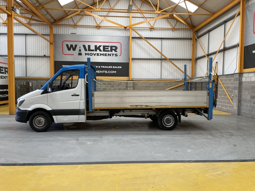 MERCEDES BENZ SPRINTER 314 CDI 3,5 TONNES, *EURO 6* BENNE BASCULANTE À PLATEAU – 2018 – PF68 BHY