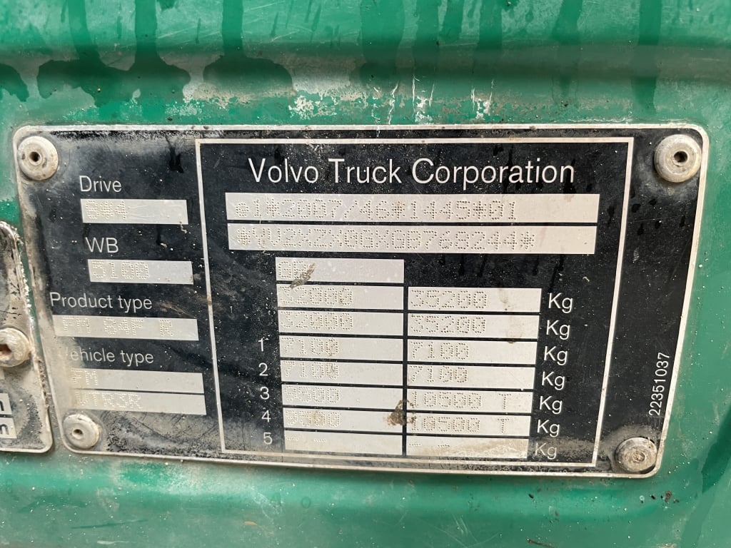VOLVO FM 450 *EURO 6* 8X4 ALUMINIUM INSULATED TIPPER – 2016 – RY16 AXJ