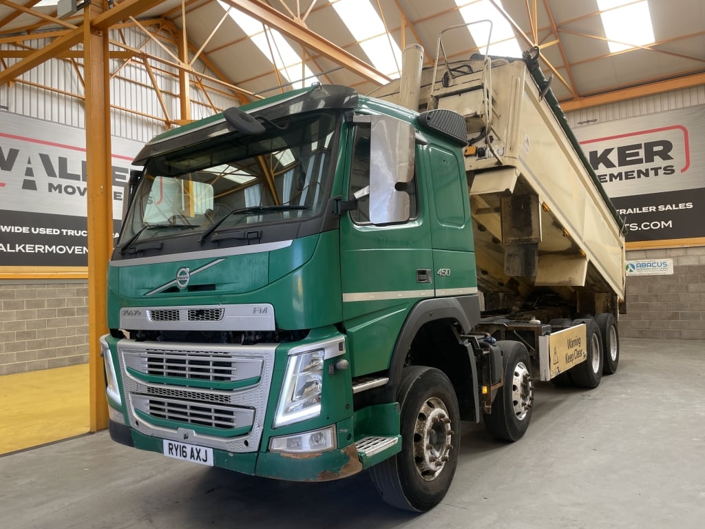 VOLVO FM 450 *EURO 6* 8X4 ALUMINIUM INSULATED TIPPER – 2016 – RY16 AXJ