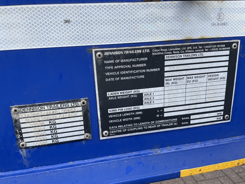 DENNISON LOCK AND GO SLIDING SKELETAL TRAILER – 2013 – C358194
