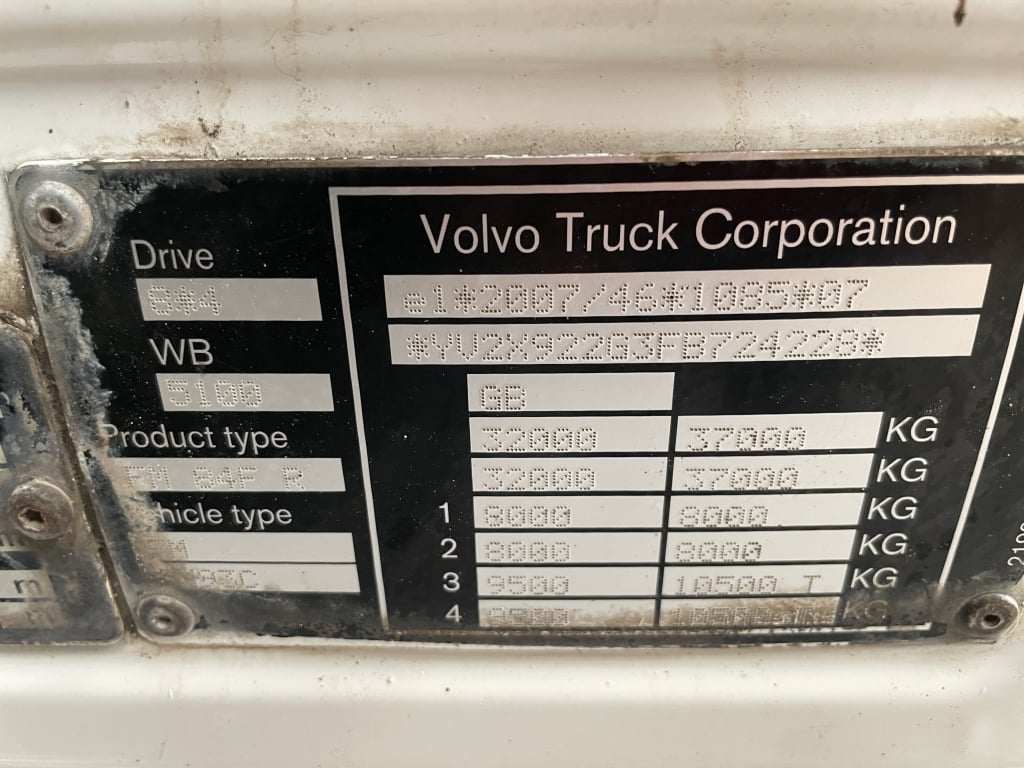 VOLVO FM 370 *EURO 6* 8X4 ALUMINIUM INSULATED TIPPER – 2015 – CP15 DAY
