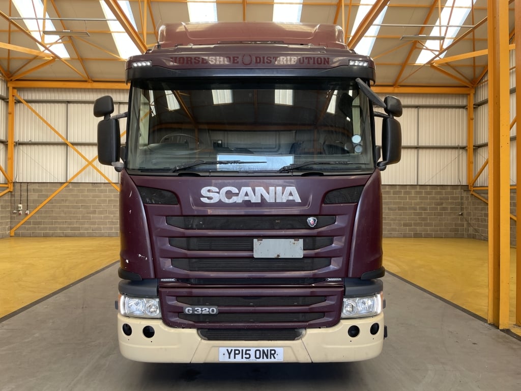 SCANIA G320 HIGHLINE *EURO 6* 26 TONNE 6X2 CURTAINSIDER – 2015 – YP15 ONR