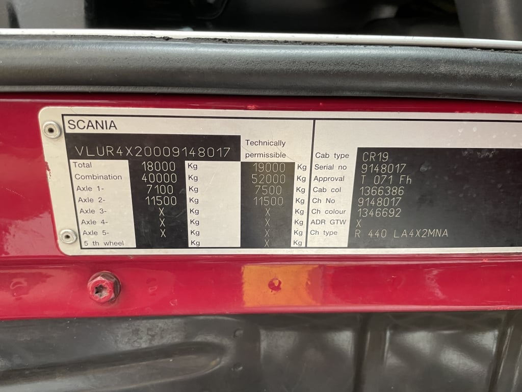 SCANIA R440 18 TONNE 4X2 REMOVAL/BOX TRUCK – 2010 – NJ10 HUU