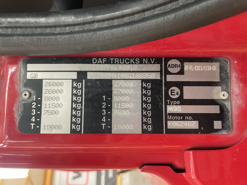 DAF CF330 *EURO 6* 6x2 – Citerne à carburant en aluminium de 19 000 litres – 2018 – WU18 ARF
