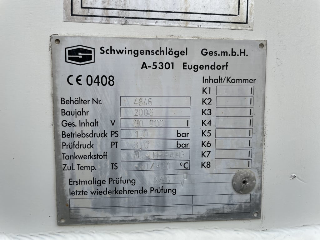 SPITZER LITRE SINGLE AXLE CEMENT TANKER/BLOWER TRAILER – 2006 – C441576