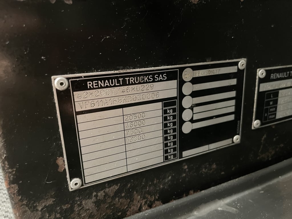 RENAULT T460 CABINE DE JOUR *EURO 6* TRACTEUR 4X2 – 2018 – 68 KM HXN