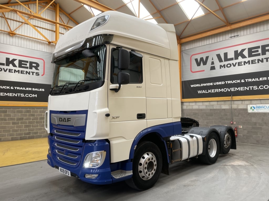 DAF XF106 530 *EURO 6* SUPER SPACE, 6X2 TAG AXLE TRACTOR UNIT – 2019 – NX19 OFU