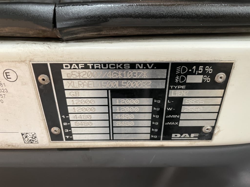 DAF LF180 4X2 *EURO 6* 12 TONNE BOX – 2020 – YX70 MZZ