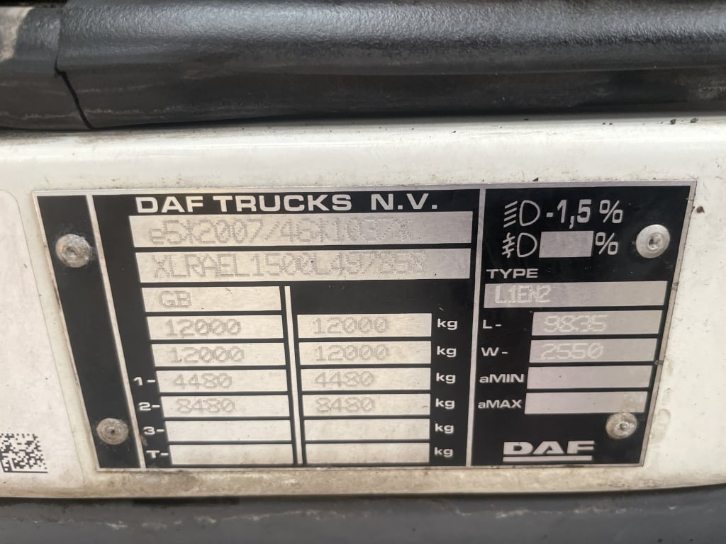 DAF LF180 4X2 *EURO 6* 12 TONNE BOX – 2020 – YY20 GKF