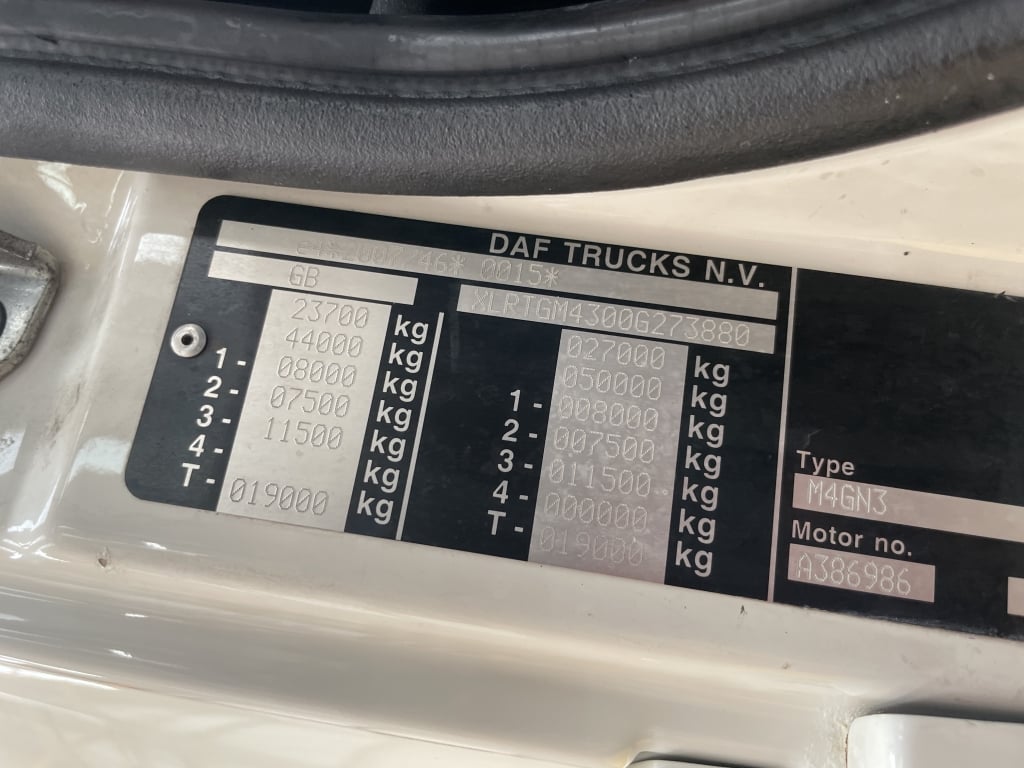 DAF CF480 *EURO 6* SPACE CAB 6X2 TRACTOR UNIT – 2019 – FM19 YRV