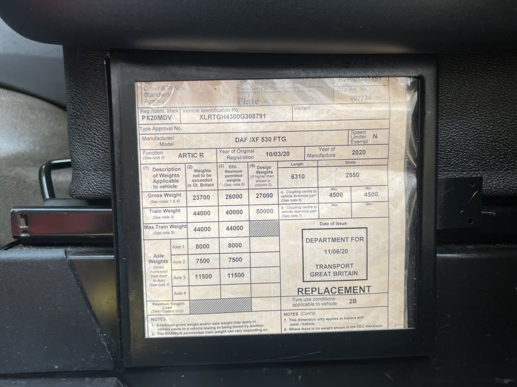 DAF XF106 530 SUPERSPACE *EURO 6* TRACTEUR ROUTIER 6X2 – 2020 – PX20 MDV