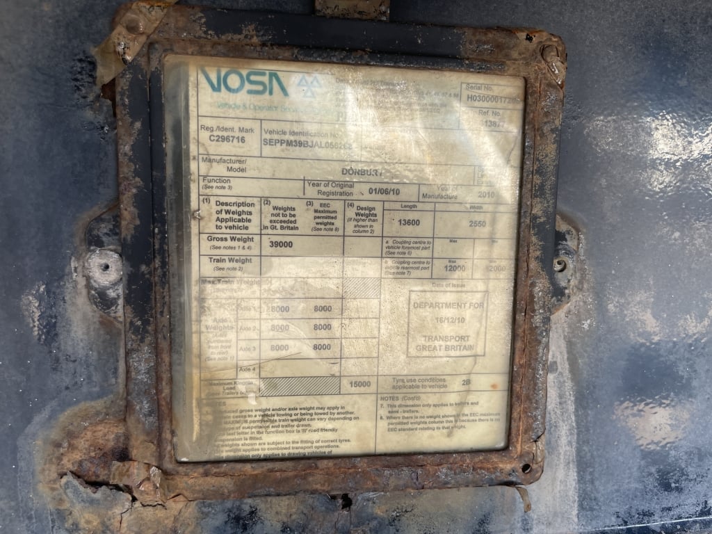 DON BUR 45FT FLATBED TRAILER – 2010 – C296716