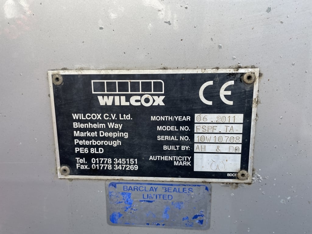 WILCOX ALUMINIUM PLANK SIDED TIPPING TRAILER – 2011 – C324195