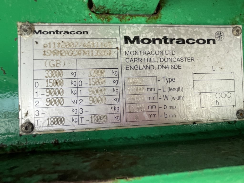 MONTRACTON TANDEM AXLE LOW LOADER / PLANT TRAILER – 2015 – C392615