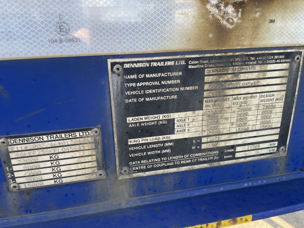 DENNISON LOCK AND GO SLIDING SKELETAL TRAILER – 2015 – C410791