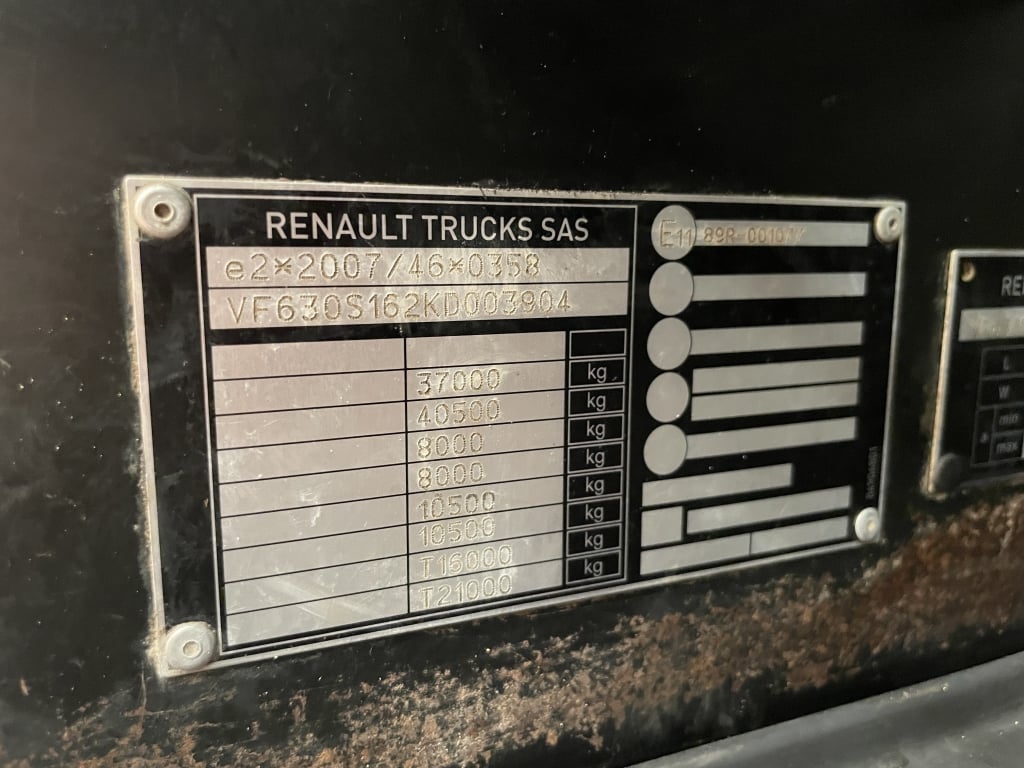 RENAULT C430 *EURO 6* BENNE BASCULANTE 8X4 EN ACIER – 2019 – HL19 UEH