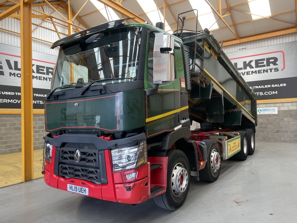 RENAULT C430 *EURO 6* BENNE BASCULANTE 8X4 EN ACIER – 2019 – HL19 UEH