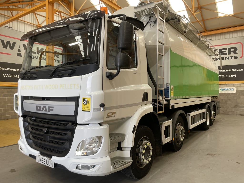 DAF CF440 *EURO 6* 8X2 38,000 LTR ALUMINIUM PELLET TANKER – 2015 – LN65 UUH