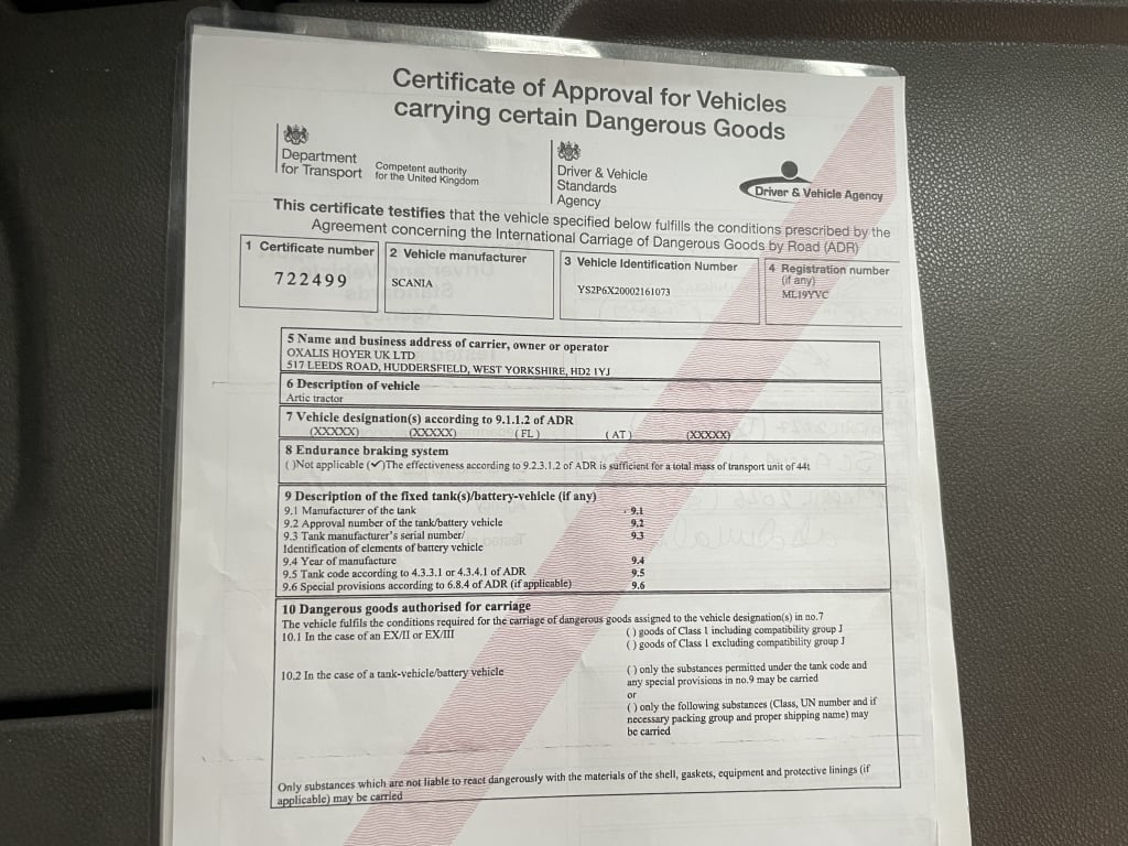 SCANIA P450 NEW GENERATION *EURO 6* PET REGS 6X2 TRACTOR UNIT – 2019 – ML19 YVC