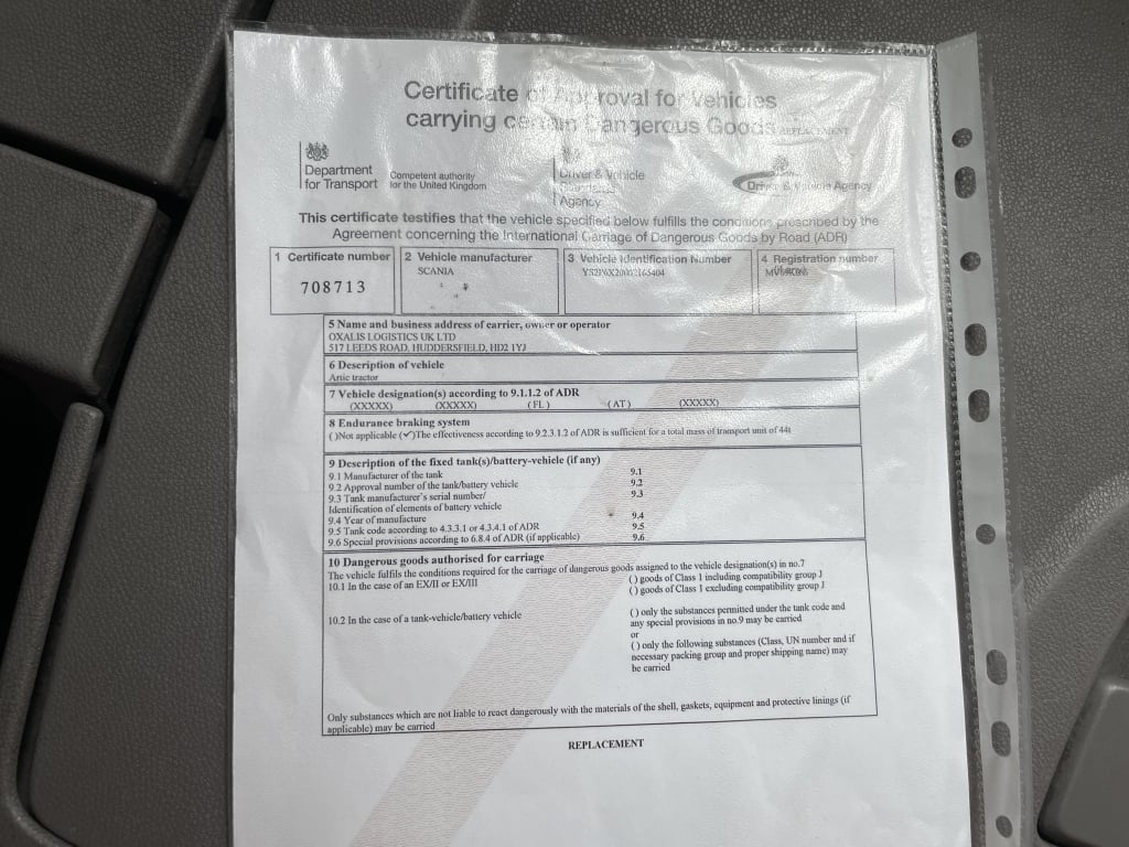 SCANIA P450 NEW GENERATION *EURO 6* PET REGS 6X2 TRACTOR UNIT – 2019 – MV69 KRG