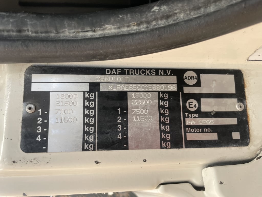 DAF CF65.250 4X2 à plateau ouvert – 2010 – YX60 OMP