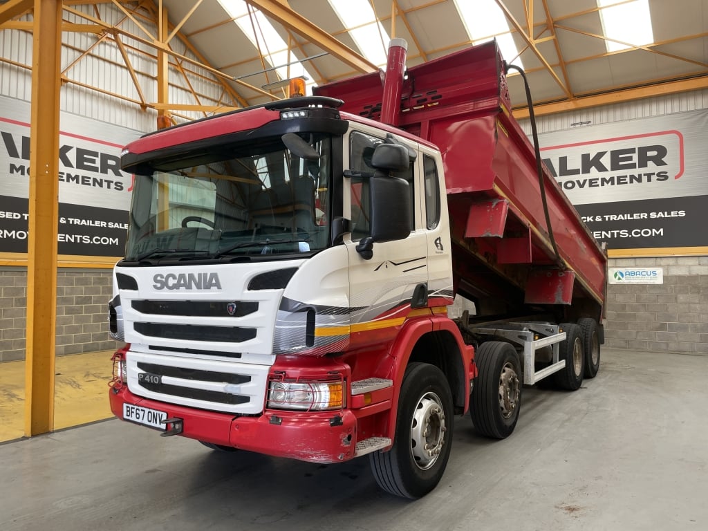 SCANIA P410 8X4 *EURO 6* STEEL TIPPER – 2017 – BF67 ONV