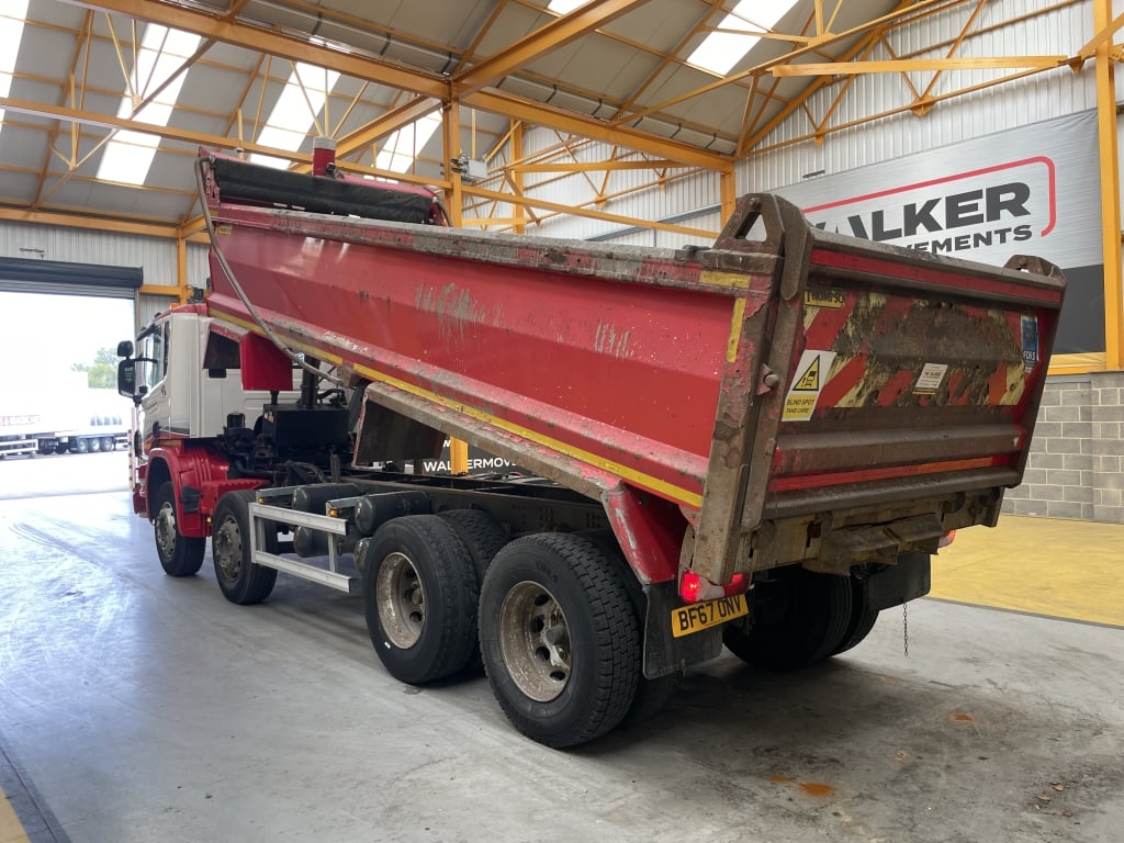 SCANIA P410 8X4 *EURO 6* STEEL TIPPER – 2017 – BF67 ONV