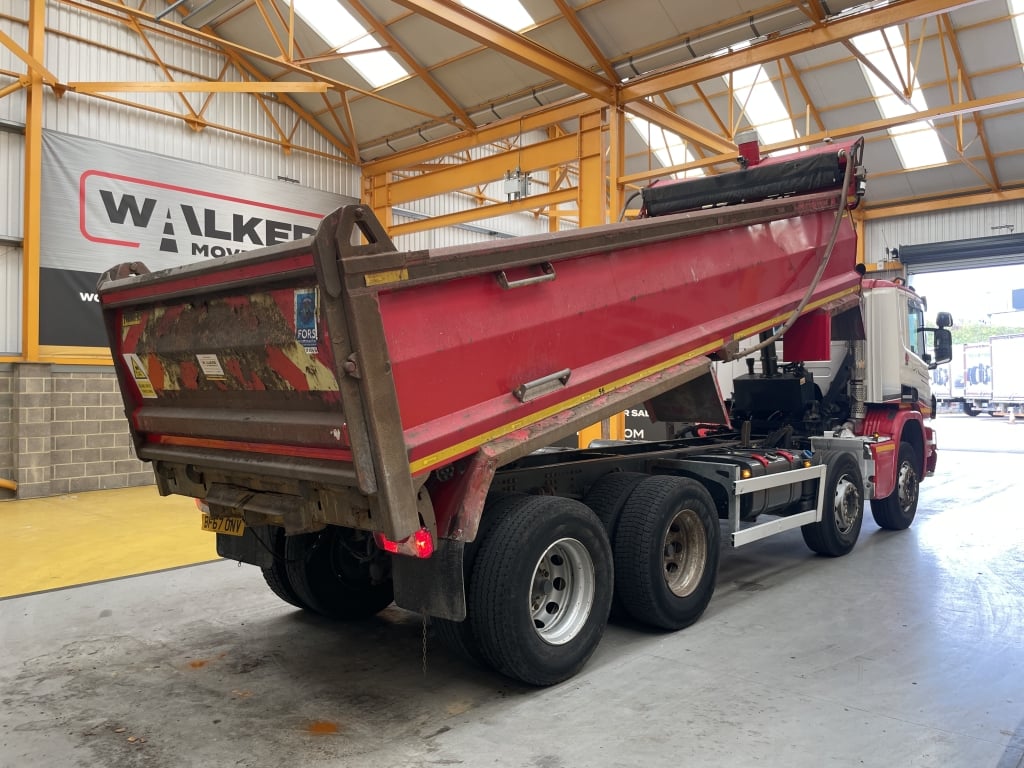 SCANIA P410 8X4 *EURO 6* STEEL TIPPER – 2017 – BF67 ONV