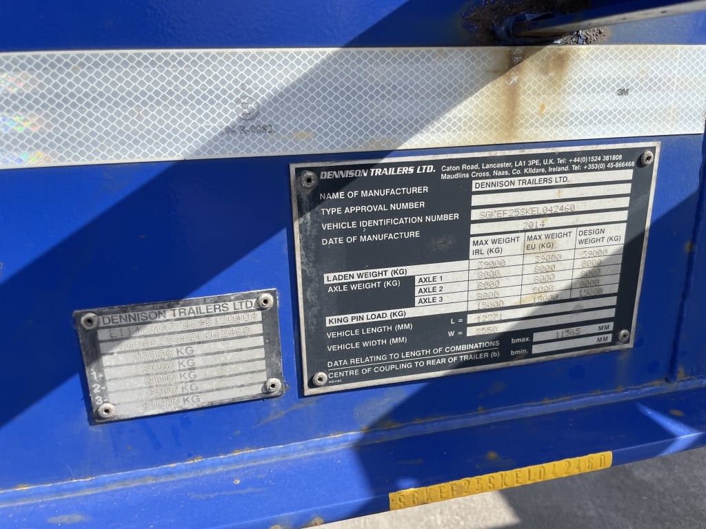 REMORQUE À CHÂSSIS OUVERTE « LOCK AND GO » DE DENNISON – 2014 – C369160