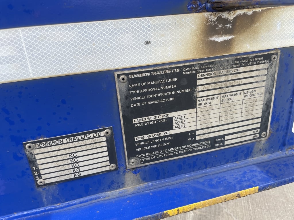 DENNISON LOCK AND GO SLIDING SKELETAL TRAILER – 2014 – C378211