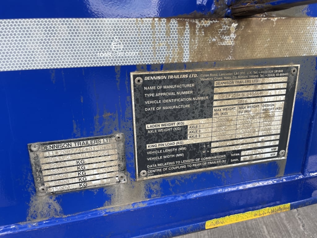 DENNISON LOCK AND GO SLIDING SKELETAL TRAILER – 2016 – C431488