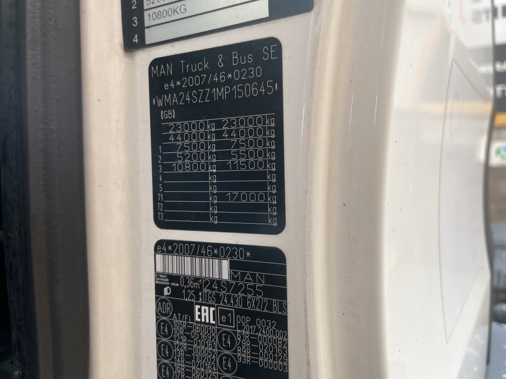 MAN TGS 24.430 *EURO 6* 6X2 PET REGS TRACTOR UNIT – 2020 – DG70 YZM