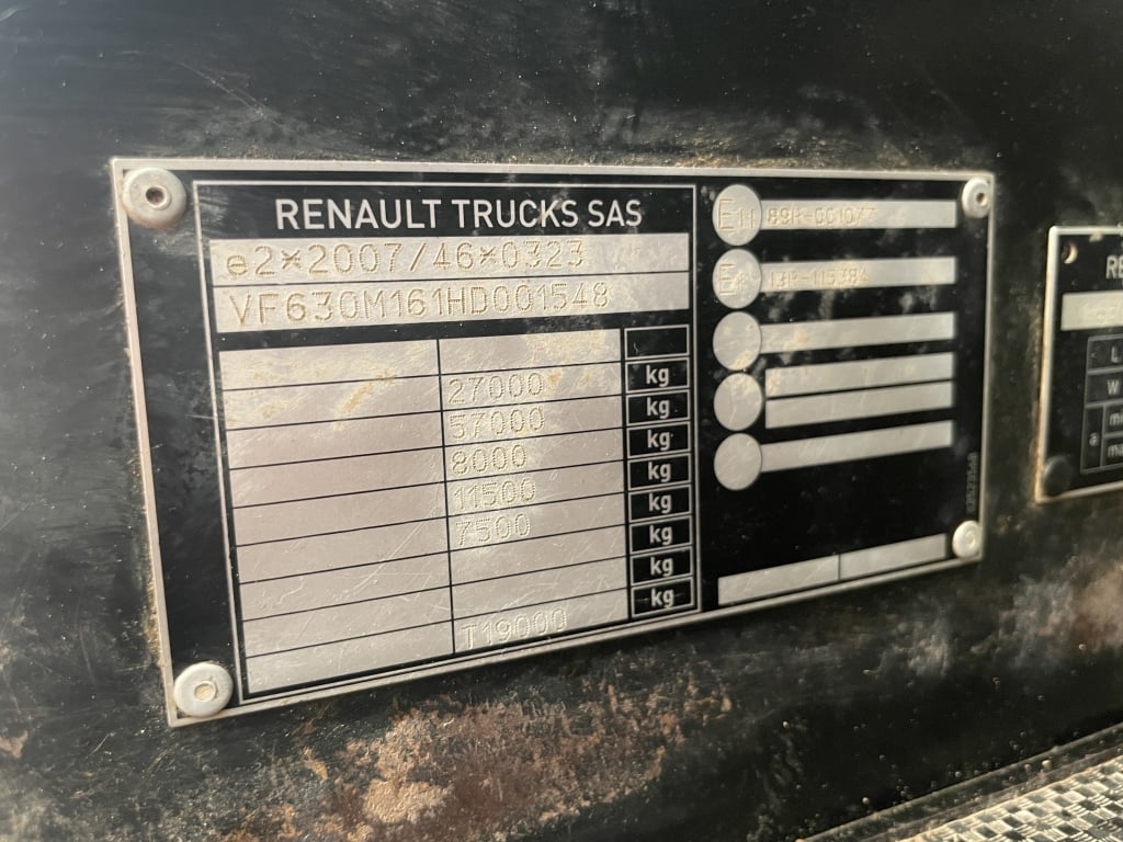 RENAULT C380 COMFORT *EURO 6* 6X2 BRICK/GRAB – 2017 – FJ17 AYM