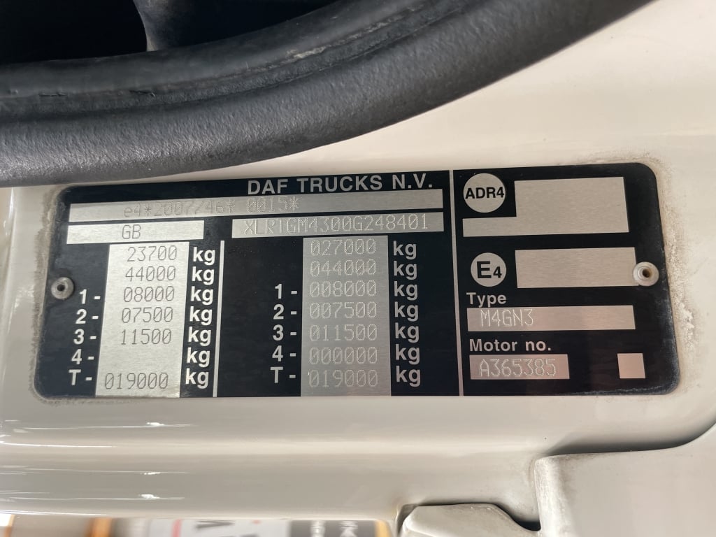 DAF CF480 *EURO 6* TRACTEUR ROUTIER À CABINE SPACE 6X2 – 2019 – FN19 EOX