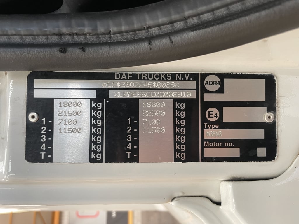 DAF CF65 220 18 TONNE REMOVAL/BOX TRUCK – 2013 – JD63 CAT