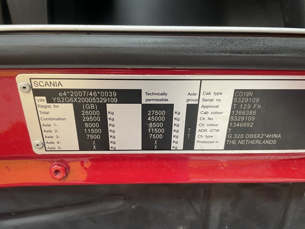 SCANIA G320 26 TONNE 6X2 REMOVAL/BOX TRUCK – 2013 – LH63 BND