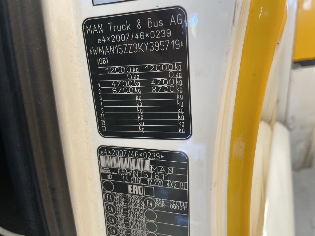 MAN TGL 12.220 *EURO 6* 12 TONNE BOX – 2019 – MA19 BSZ