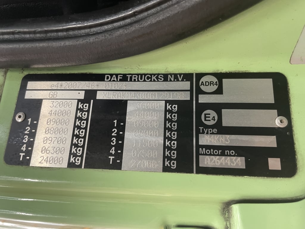 DAF CF480 8X2 TRIDEM ALUMINIUM BULK TIPPER/BLOWER – 2017 – PL66 YZD