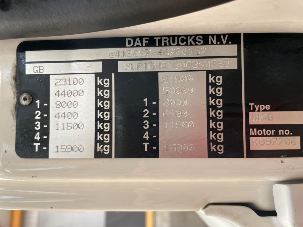 DAF CF450 FTP PET REGS *EURO 6* TRACTEUR 6X2 – 2021 – YK70 OLC