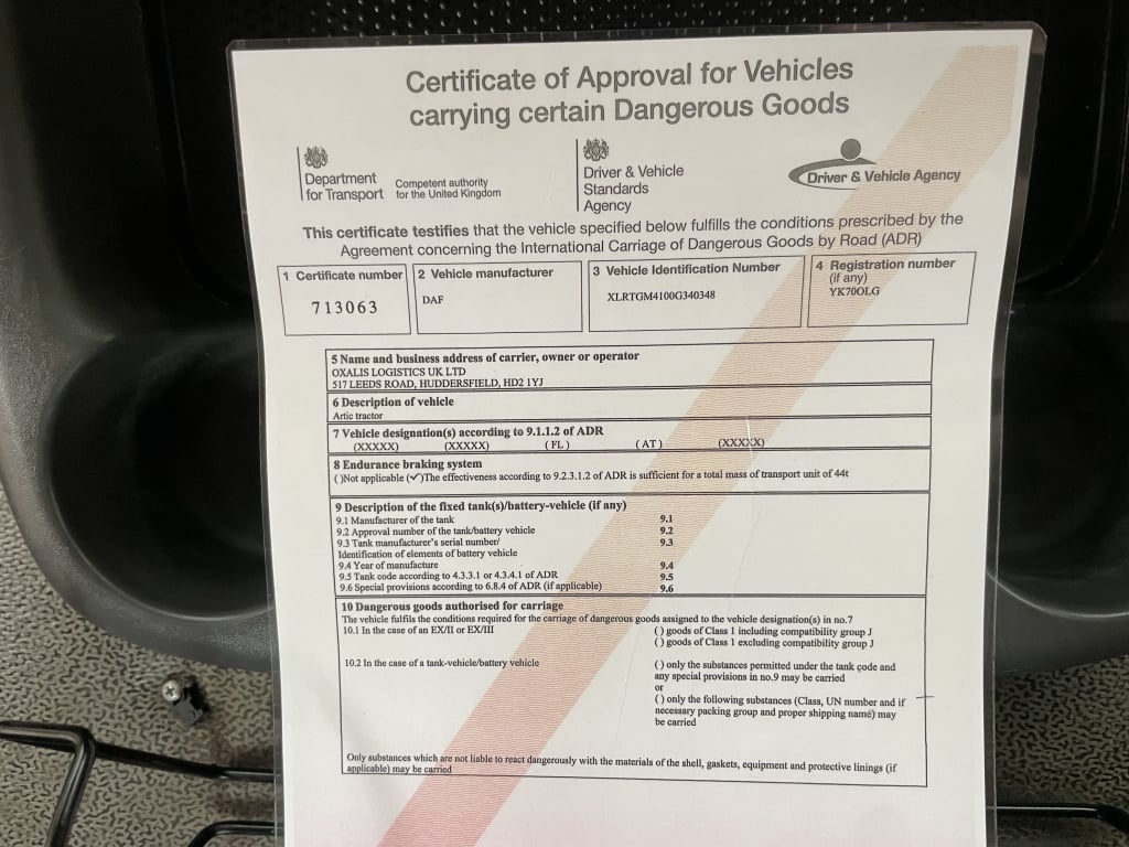 DAF CF450 FTP PET REGS *EURO 6* 6X2 TRACTOR UNIT – 2021 – YK70 OLG