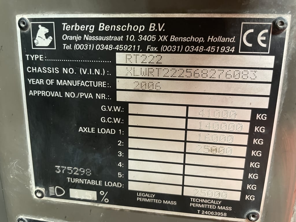 TERBERG RT 222 4X4 TERMINAL SHUNTER – 2006 – 375298
