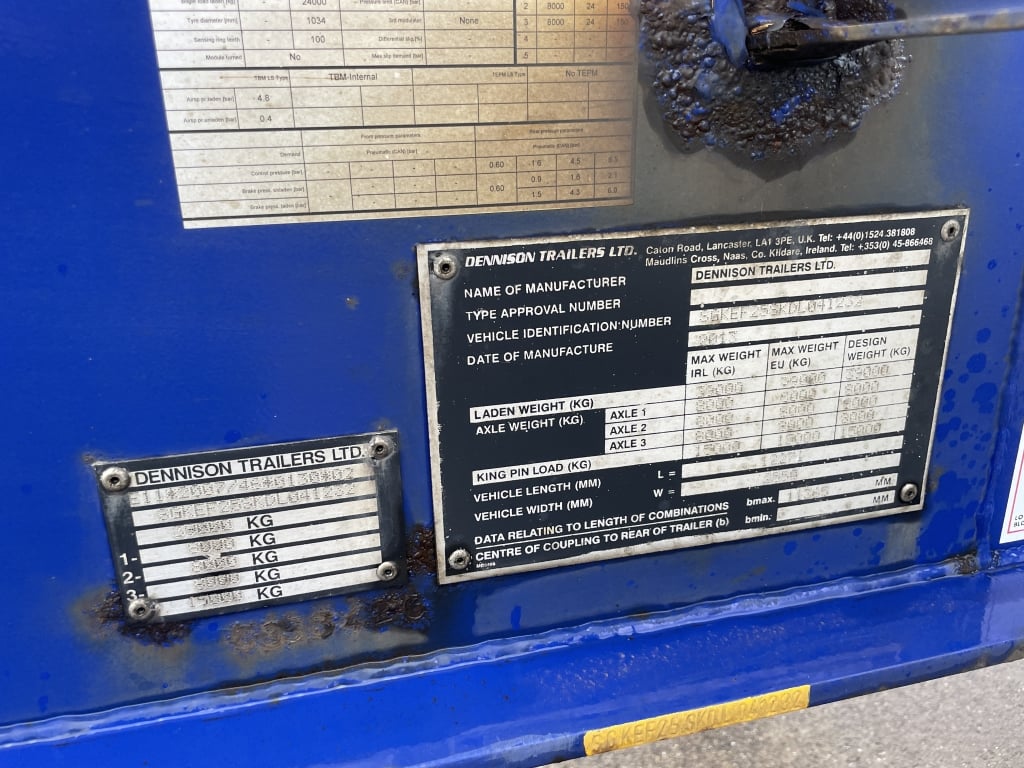 DENNISON LOCK AND GO SLIDING SKELETAL TRAILER – 2013 – C353426
