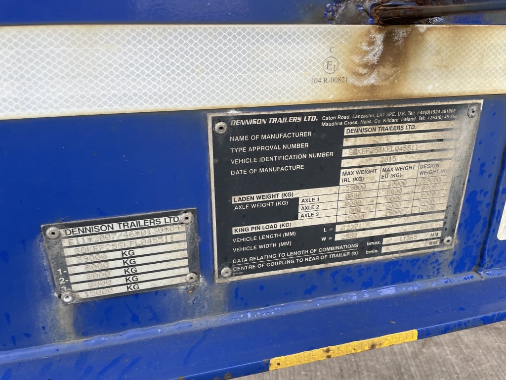 REMORQUE À CHÂSSIS DÉMONTABLE « LOCK AND GO » DE DENNISON – 2015 – C401173