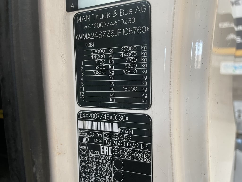 MAN TGS 24.420 *EURO 6* 6X2 PET REGS TRACTOR UNIT – 2018 – DE18 XWS