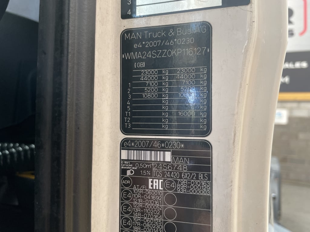 MAN TGS 24.420 *EURO 6* 6X2 PET REGS TRACTOR UNIT – 2018 – DE68 BWH