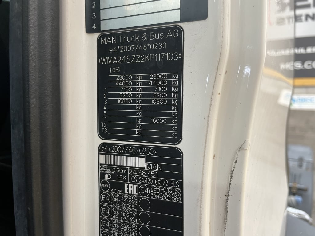 MAN TGS 24.420 *EURO 6* 6X2 PET REGS TRACTOR UNIT – 2018 – DE68 BWY