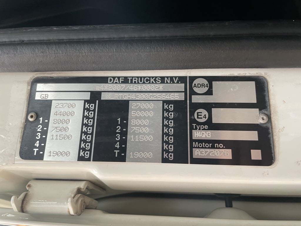 DAF XF106 480 SUPERSPACE *EURO 6* TRACTEUR ROUTIER 6X2 – 2019 – FN19 KMM