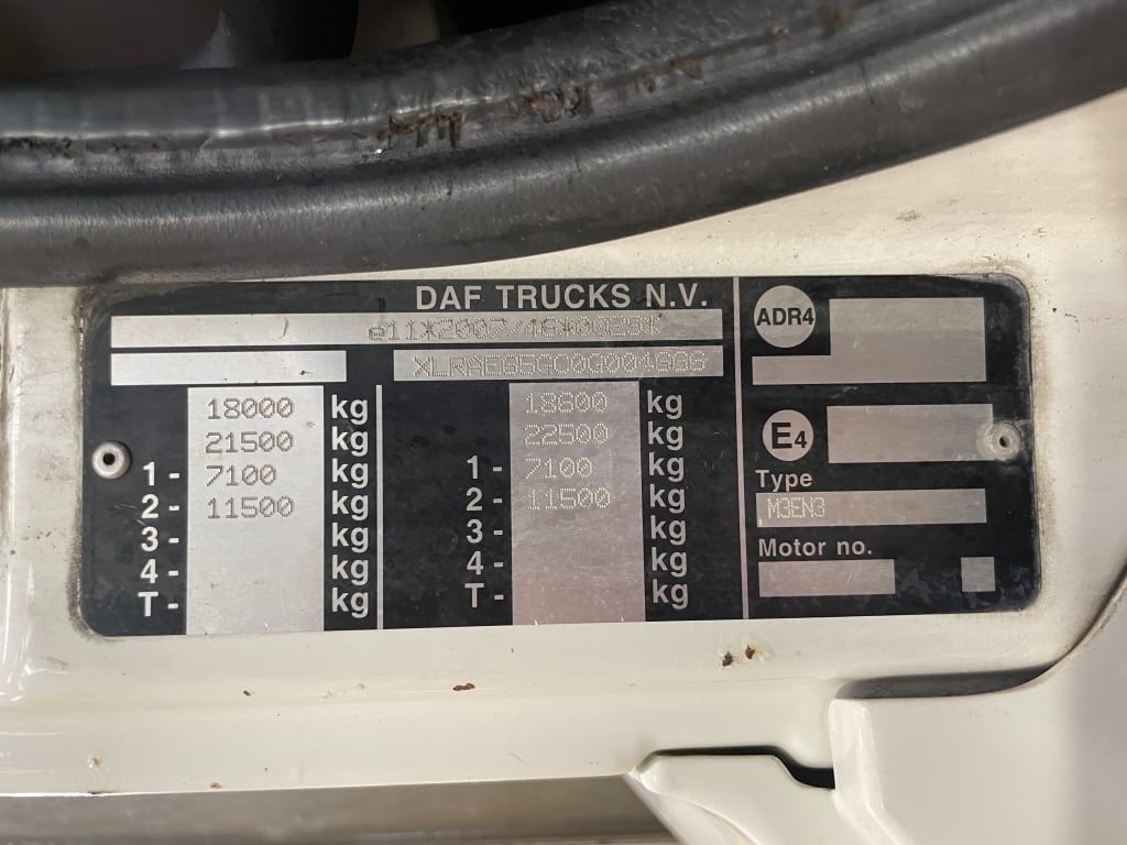 DAF CF65.220 EURO 5, 4X2 18 TONNE CURTAINSIDER – 2014 – HN63 LNG