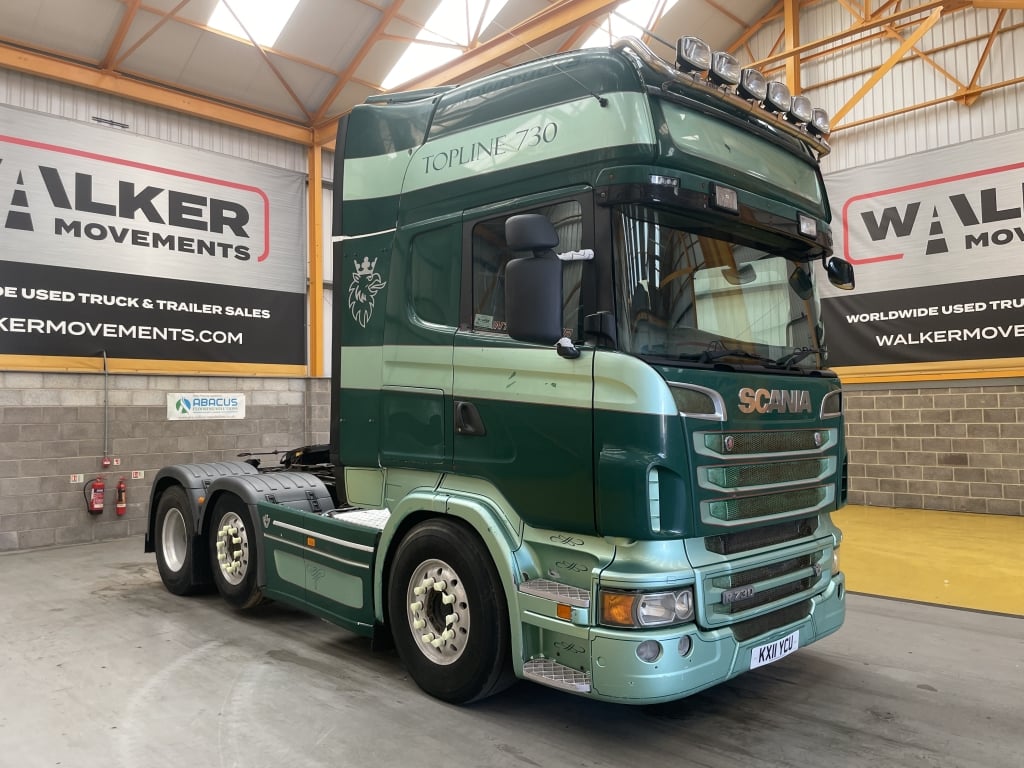 SCANIA R730 V8 TOPLINE EURO 5, 6X2 TRACTOR UNIT – 2011 – KX11 YCU