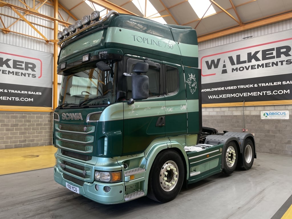 SCANIA R730 V8 TOPLINE EURO 5, 6X2 TRACTOR UNIT – 2011 – KX11 YCU